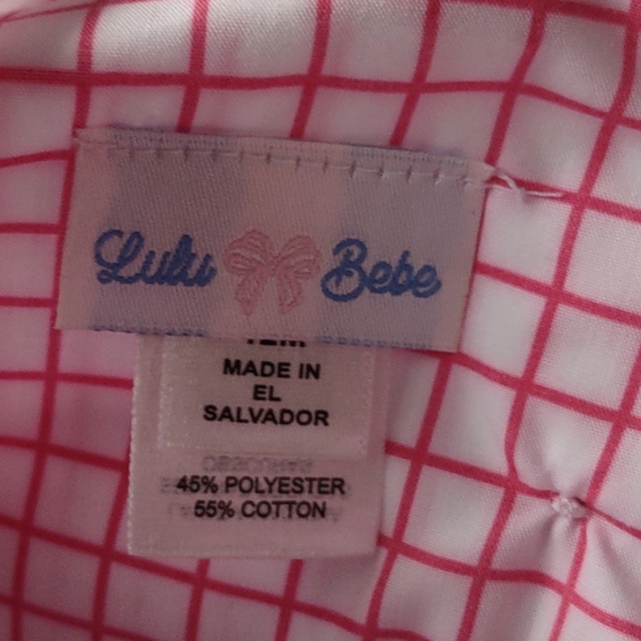 Lulu Bebe Gigi Tennis Smocked Bubble NWT - Picture 4 of 5